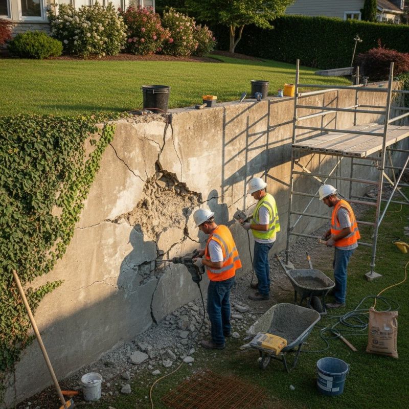 Local Concrete Wall Pouring pros at work